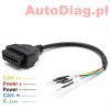            Adapter OBD2-gniazdo na przewody/piny